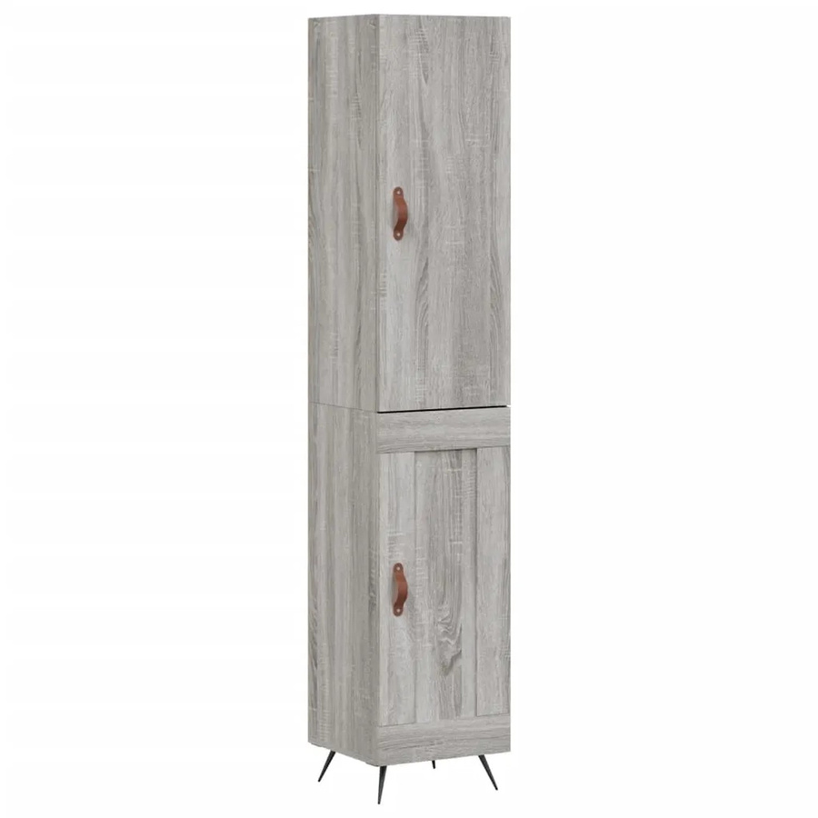 vidaXL Highboard Grau Sonoma B/T/H: 34,5 x 34 x 180 cm - Bild 2