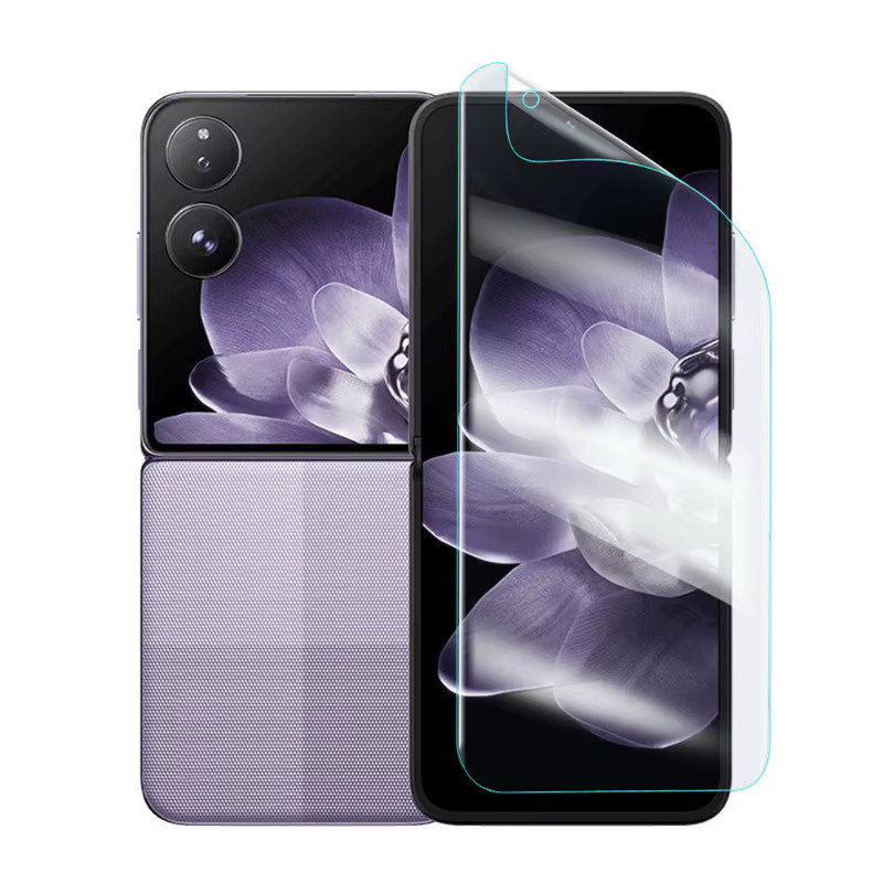 9 in 1 TPU Hydrogel Displayschutzfolie für Xiaomi Mi Mix Flip, transparent, vollflächiger Schutz für Vorder- und Rückseite - Bild 7