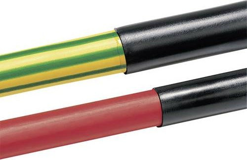 HellermannTyton Schrumpfschlauch ohne Kleber Schwarz 3,20 mm bis 1,60 mm Schrumpfrate 2:1 Meterware - Bild 1