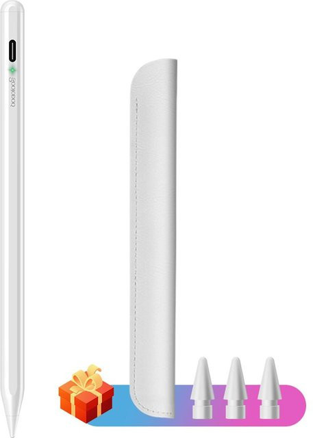 GOOJODOQ Bluetooth Stylus Stift für iPad Pro, Air und iPad 9/10 in Weiß - Bild 1
