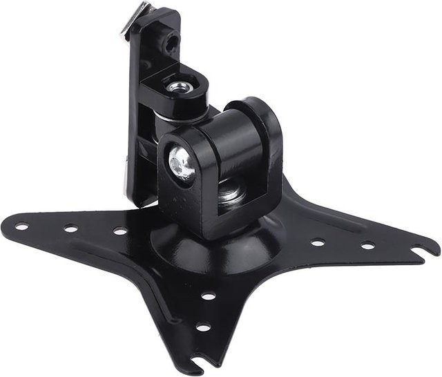 Wandmontage-Monitorhalterung in Schwarz mit 2-Achsen-Verstellung für VESA 100 mm, 75 mm und 50 mm - Bild 1