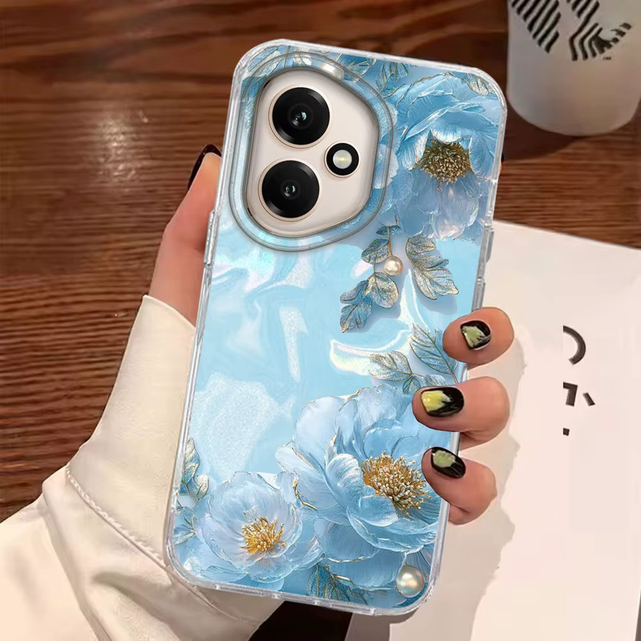 FunYudas Handyhülle mit blauem Rosen-Blumenmädchen Design für Honor 5G Modelle - Bild 2