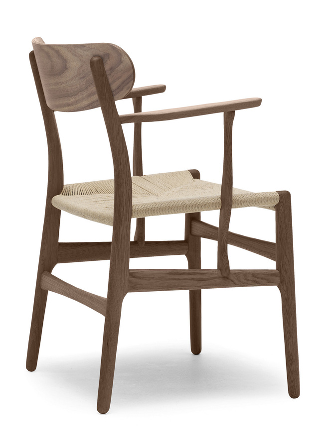 Carl Hansen & Søn CH26 Stuhl mit Stoffbezug in Braun - Bild 2