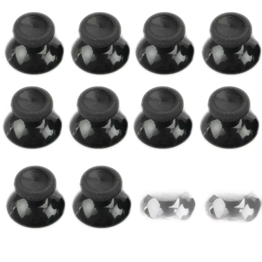 KYVG 10er Set Ersatz Analog Thumbsticks mit Grip Cap Abdeckung in Schwarz für PS5, PS4 Pro Slim, Xbox One und Xbox 360 - Bild 7