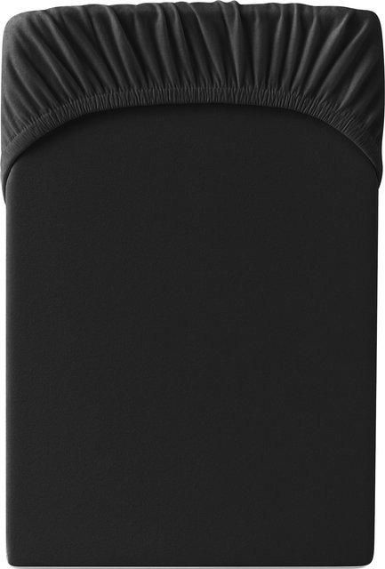 Hornisch HeimTex Spannbetttuch Edel-Jersey in Schwarz - Bild 1