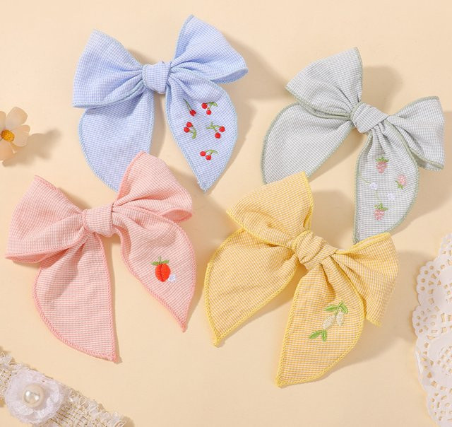 Haarspangen BABY BOWS, Baumwolle, Kinder - Bild 1