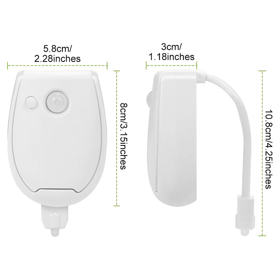 CanLing LED Toilettenlampe mit PIR-Bewegungssensor und 7 Farben in Weiß - Bild 4