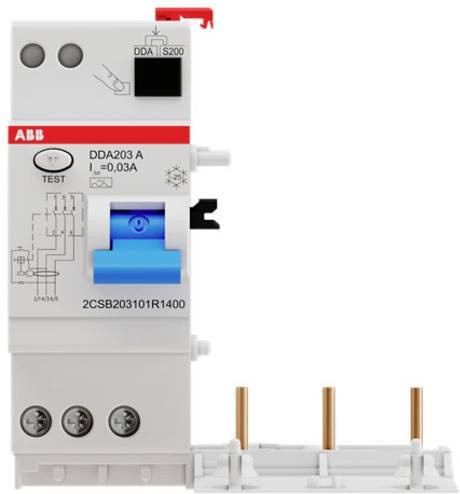 ABB FI-Schutzschalter DDA203 A-40/0,03 RCD 3-polig 40A 0,03A 230V in Weiß - Bild 1