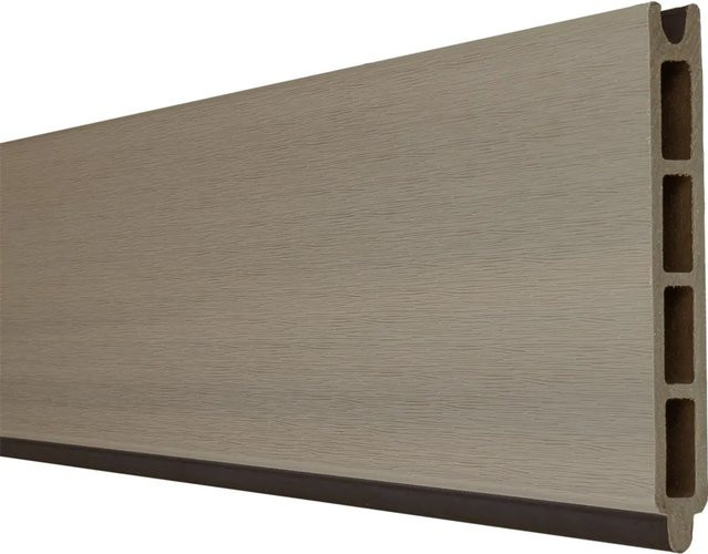 GroJa Solid Einzelprofil Steckzaun Bi-Color Braun, Höhe: 180 cm, Breite: 15 cm - Bild 1