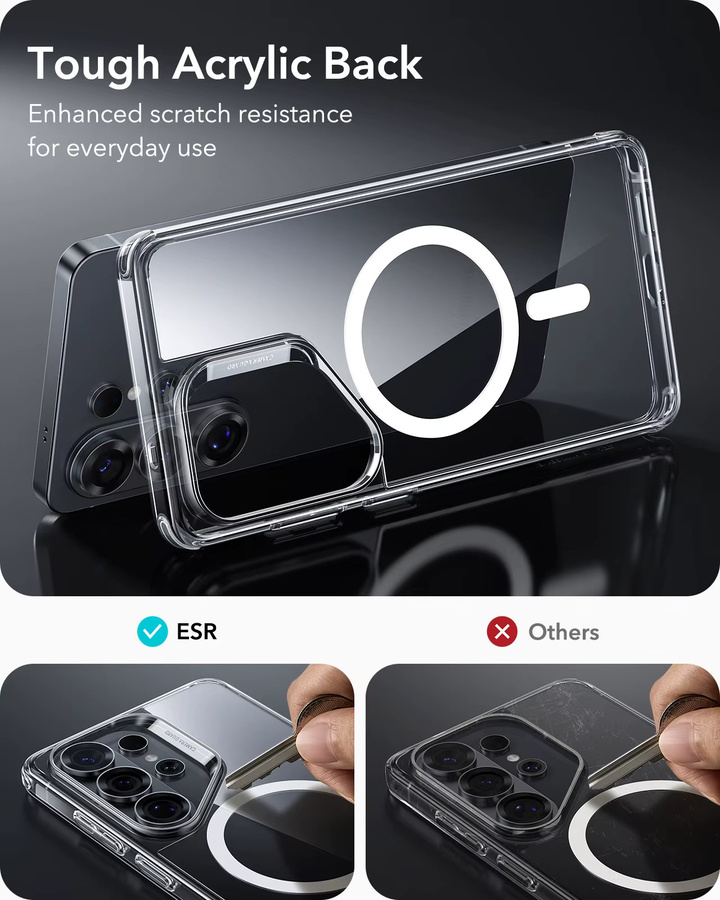 ESR Militärschutz-Handyhülle Classic Series für Samsung Galaxy S26 Ultra kompatibel mit MagSafe in Schwarz oder Transparent - Bild 5