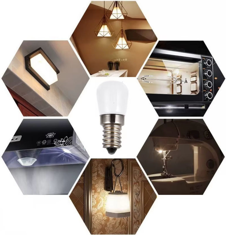 YORYZENG Mini LED Glühbirne E14 für Kühlschrank und Gefrierschrank, 2W, Weiß, SMD Technologie - Bild 3