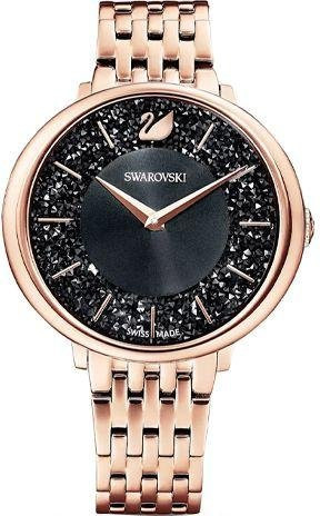 Swarovski Armbanduhr, Quarz, Edelstahl, Roségold, Schwarz, Damen - Bild 1
