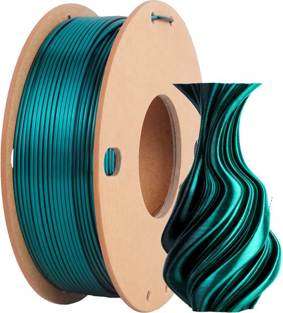 BING3D PLA Filament zweifarbig Schwarz-Grün 1,75 mm für FDM 3D-Drucker kompatibel mit Bambu Lab - Bild 1