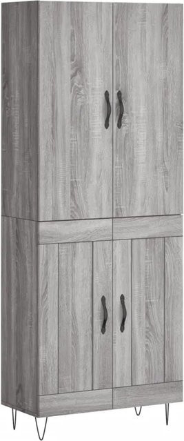 vidaXL Highboard Grau Sonoma B/T/H: 69,5 x 34,0 x 180,0 cm - Bild 1
