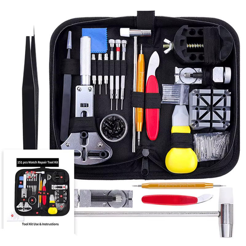 DAHASE Uhrenreparatur-Werkzeugset, Edelstahl, Schwarz, Unisex - Bild 5