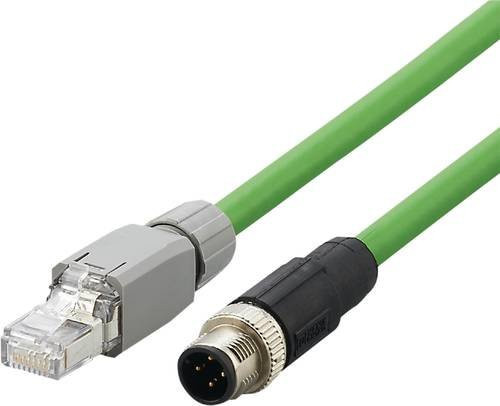 ifm Electronic Verbindungsleitung E11898 mit geradem Stecker, 4-polig, grün, Länge: 2 m - Bild 1