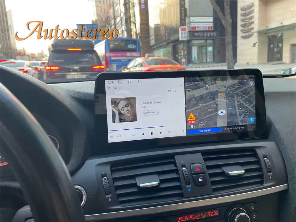 Android 14 Multimedia-Player mit CarPlay und GPS Navigation für BMW X3 F25 X4 F26 X3M X4M (2009-2016), 32GB, Schwarz - Bild 2