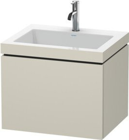 Duravit L-Cube Waschtischunterschrank c-bonded, Wandhängend, Beige, Matt, B/T/H: 60 x 48 x 50 cm - Bild 1