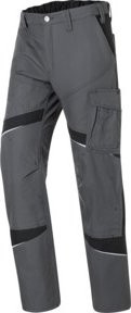 Kübler Arbeitshose ACTIVIQ cotton+ HIGH PSA 2 in Anthrazit/Schwarz mit Reflexstreifen - Bild 1