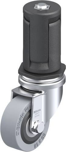 Blickle LRA-VPA 50K-ER05 Lenkrolle in Grau und Schwarz mit 50 mm Rad-Durchmesser und 40 kg Tragfähigkeit - Bild 1