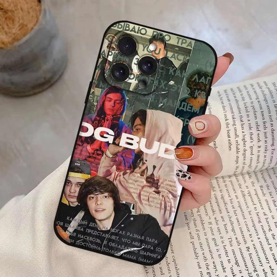 O-Og Buda Russland Rapper Handyhülle aus weichem Silikon für Apple iPhone Modelle in Schwarz - Bild 4