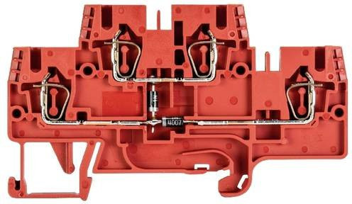 Wieland Electric Installationsetagenklemme 56.703.7955.5 mit Federzuganschluss in Rot, 100 Stück - Bild 1