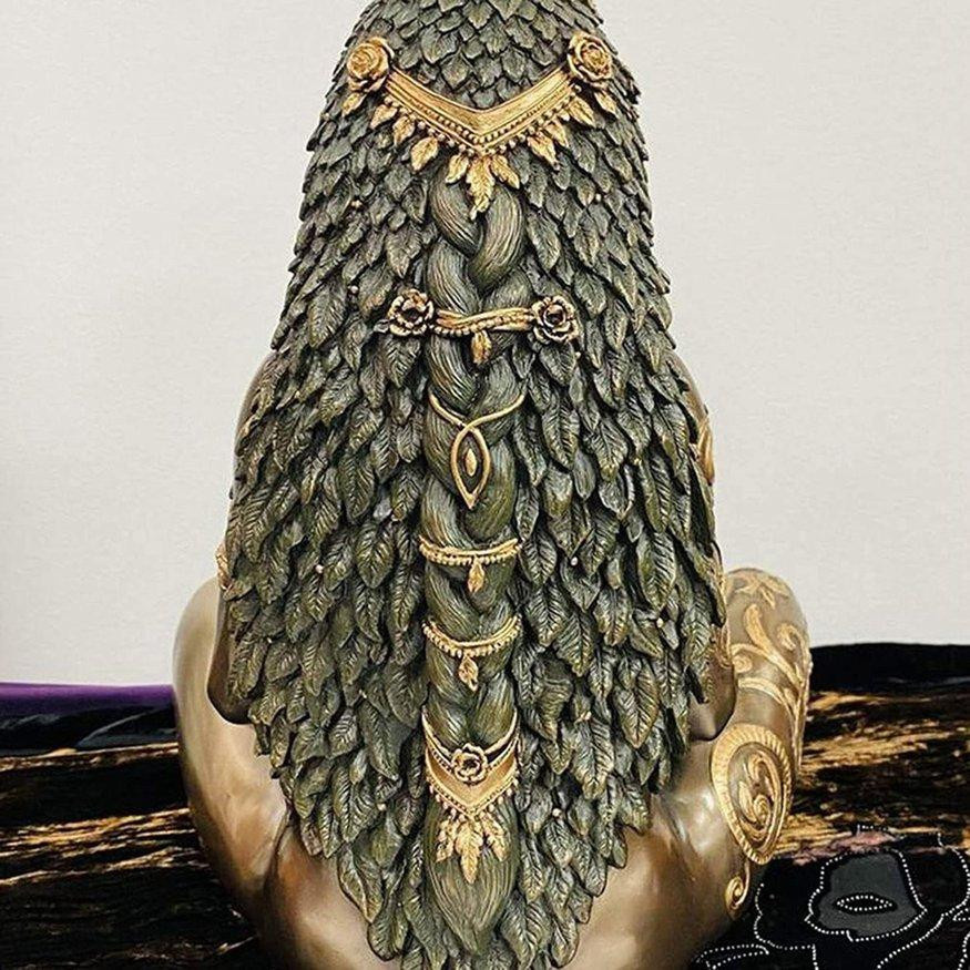 Dekorative Gaia-Statue Mutter Erde aus Polyresin in Kupfer von ZLXR - Bild 6