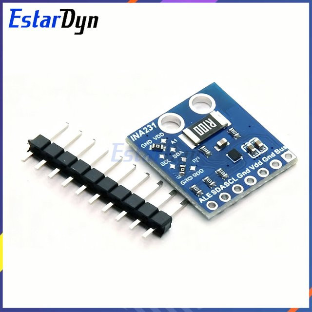 Estardyn INA231 Stromüberwachungsmodul mit I2C-Schnittstelle, bidirektionaler Sensor für 0–28 V in Blau - Bild 1