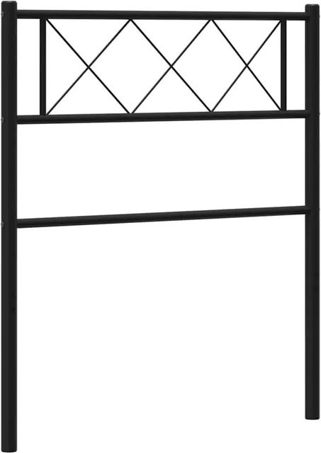 vidaXL Ersatz-Kopfteil aus Metall in Schwarz Matt für 100 x 200 cm - Bild 1