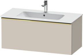 Duravit Waschtischunterschrank D-Neo beige glänzend wandhängend B: 101 cm, T: 46,2 cm, H: 44 cm - Bild 1