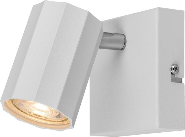 LIVARNO HOME Wand- und Deckenleuchte in Weiß, quadratischer LED-Spot mit neigbarem und schwenkbarem Reflektor aus Stahl - Bild 1