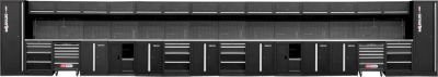 KS Tools Werkstattsystem XXL-Hängeschrank aus Edelstahl und MDF in Schwarz mit 14 LED, 2 Steckdosen und USB, abschließbar, Breite: 107,2 cm, Tiefe: 50 cm - Bild 1