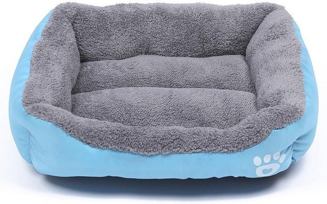 Orthopädisches Hundebett FirthLinn in Blau mit abnehmbarem Bezug, B/T: 42 x 32 cm - Bild 1