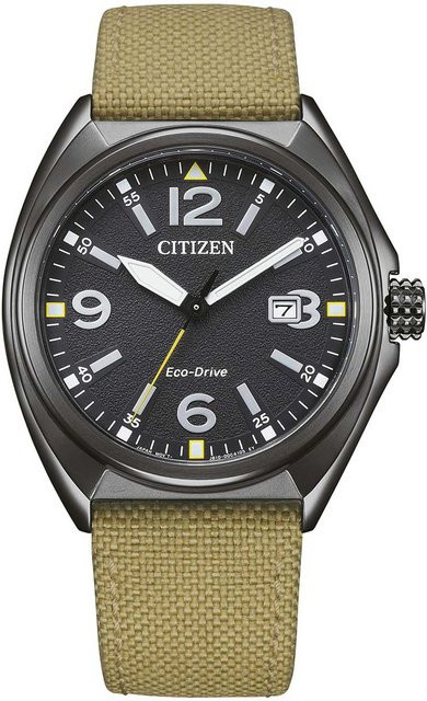 Citizen Armbanduhr, Solar, Edelstahl, 41 mm, Schwarz, Herren - Bild 1