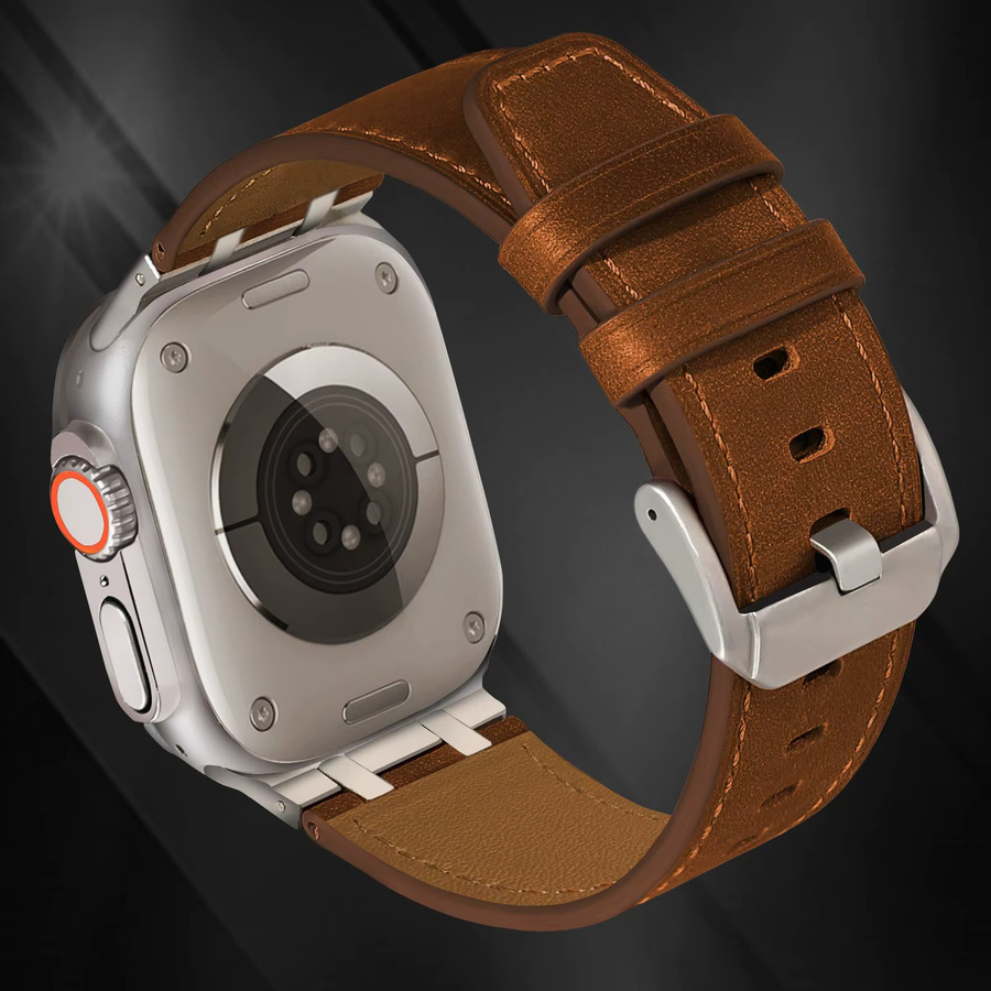 QKX Uhrenarmband Leder, Herren - Bild 4
