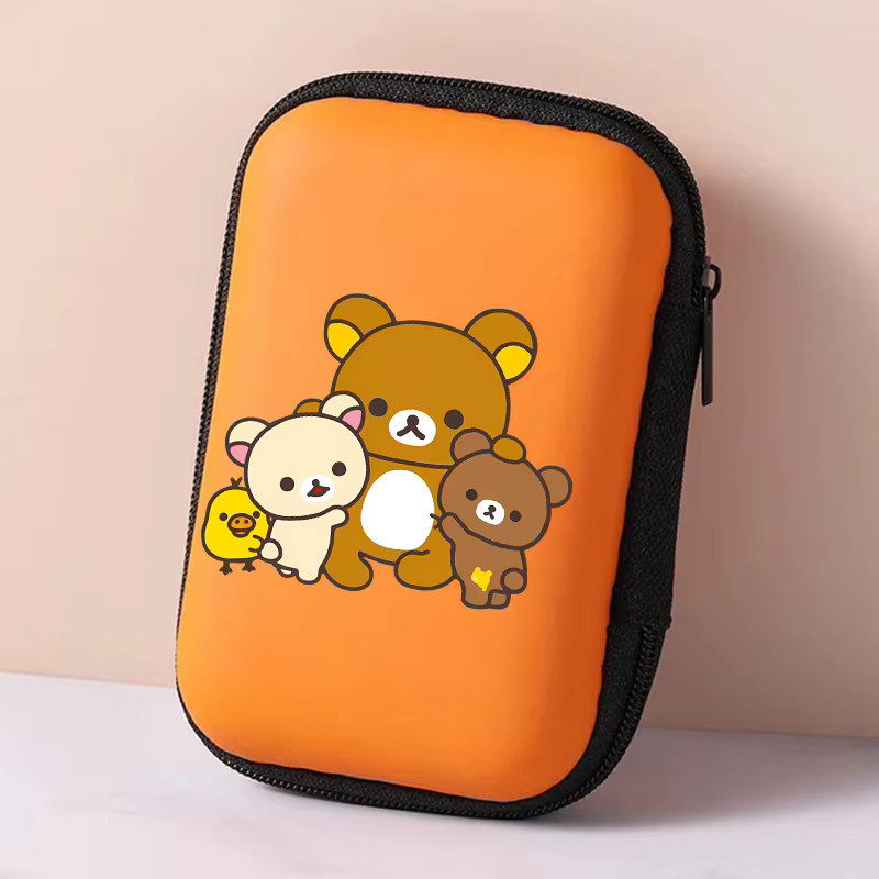 Bandai Rilakkuma Bären Ladekabel-Aufbewahrungsbox und Organizer für Kopfhörer und Kleinteile - Bild 1