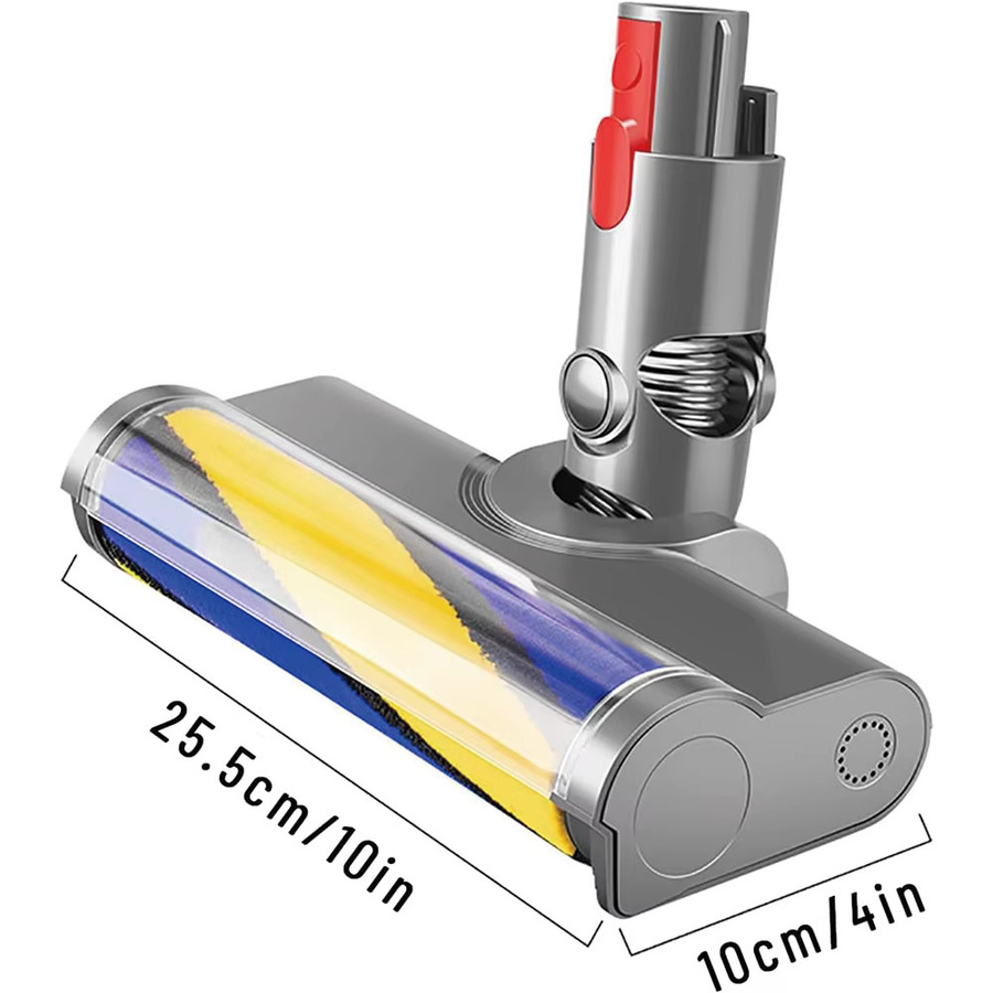 Dyson Soft Roller Ersatzbürstenkopf mit grünem LED-Reinigungslicht für Hartböden, kompatibel mit V7 V8 V10 V11 V15 - Bild 2