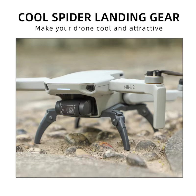 DJI Mini 2 SE Fahrwerk-Schutzbeine und Getriebe-Unterstützung in Grau für DJI Mini 2/SE/Mavic Mini/MINI 4K Drohnen-Zubehör - Bild 2