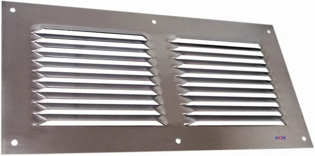 Häusler Lüftungsgitter LG 3015 LA Lamellengitter aus Aluminium in Silber, B/H: 300 x 150 mm - Bild 1