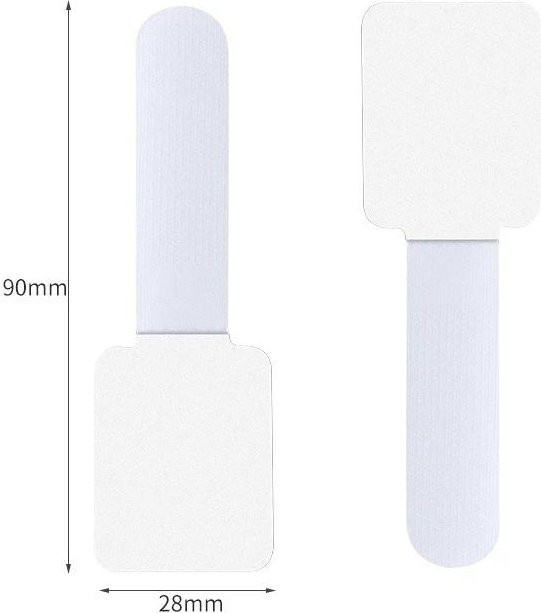 Love Home Garden Wiederverwendbare Kabelbinder aus Nylon, selbstklebende Kabel-Organizer-Gurte zur Kabelmanagement-Organisation, 10 Stück, weiß - Bild 1