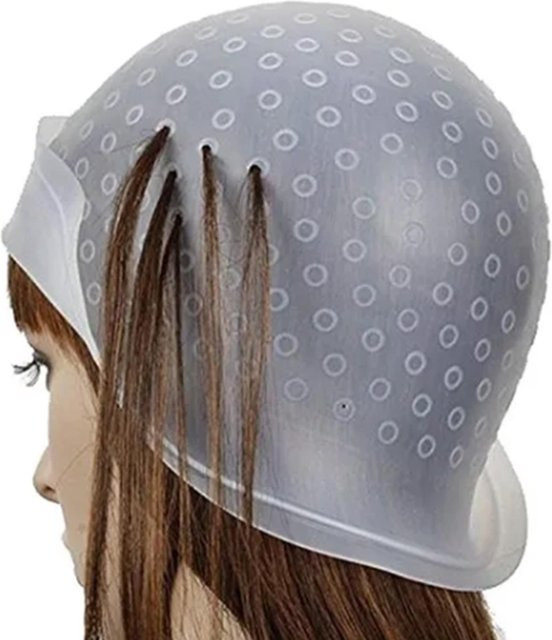Igeteck Haarfärbekappe, Silikon, transparent grau - Bild 1