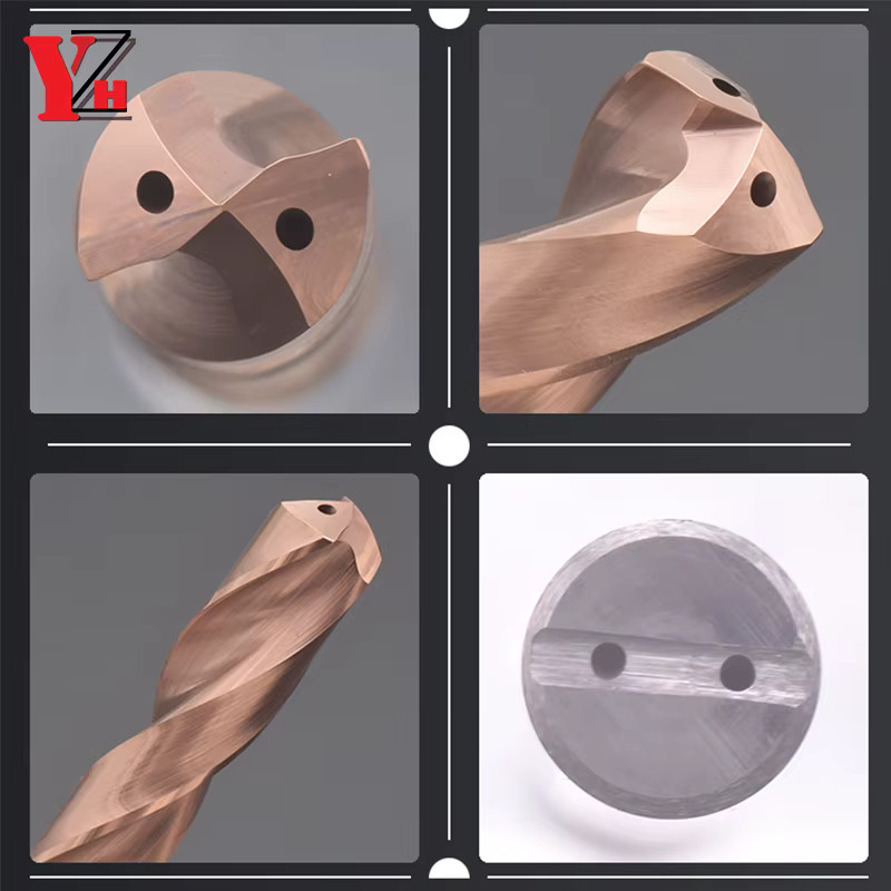 YZH 3D HRC65 Spiralbohrer mit internem Kühlloch für Hartmetall, Durchmesser D3.3-D25, beschichtet für CNC-Bohrungen - Bild 3