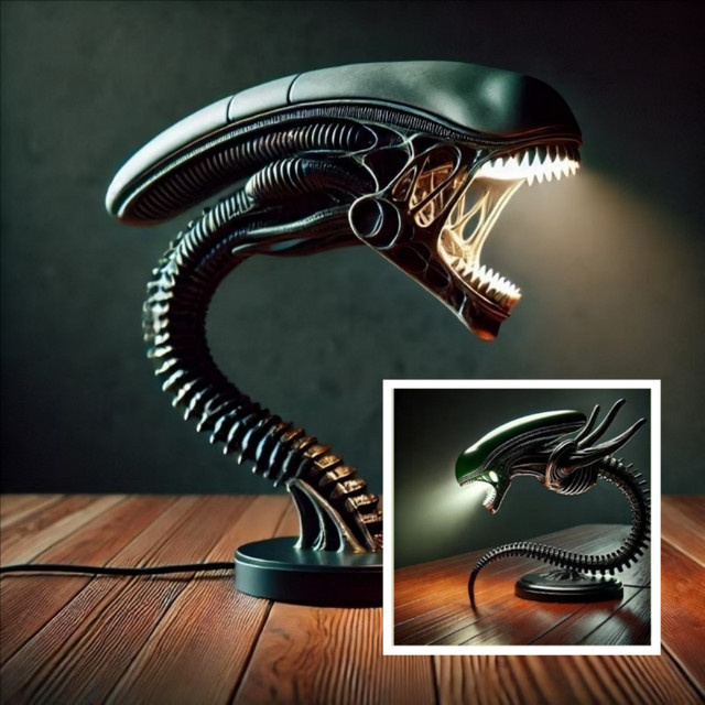 Bandai Alien Creature Harzlampe, Sammlerfigur, Schwarz - Bild 1