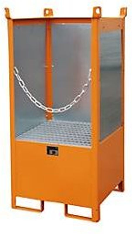 Bauer Südlohn Fass-Stapelpalette FSP-1 G aus Stahl, orange - Bild 2