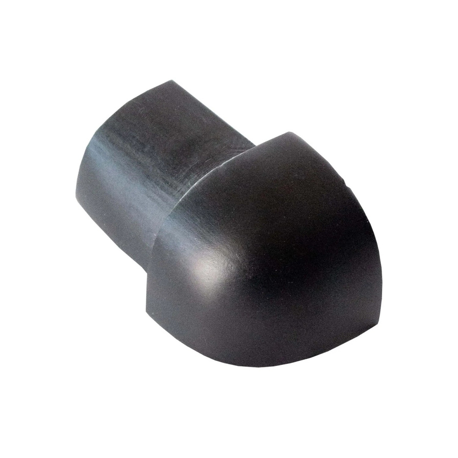 Dalsys Außeneck Fliesenschiene Viertelkreis aus Aluminium in Schwarz, 8mm - Bild 2