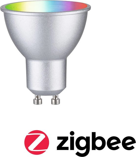 Paulmann Home LED-Leuchtmittel GU10 RGBW Chrom matt mit ZigBee-Steuerung 4,8 W - Bild 1