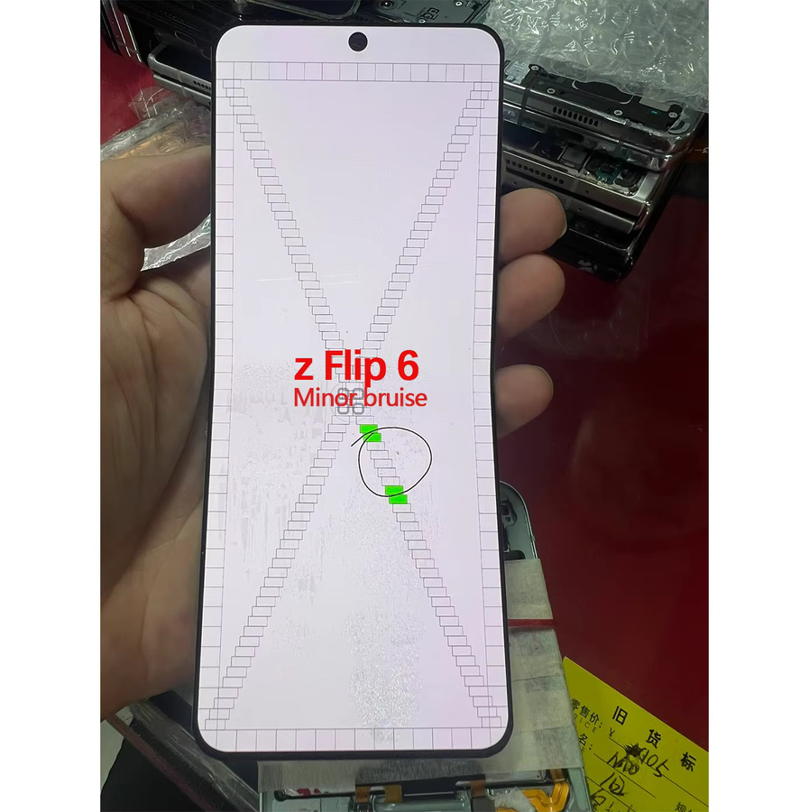 Samsung Z Flip 6 F741 AMOLED-Display mit Rahmen und Digitizer-Einheit in Schwarz - Bild 1
