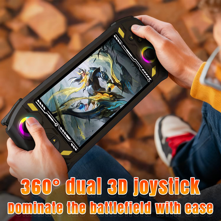 AISLPC RG52 MINI Retro Handheld Spielkonsole in Grün mit 5,5 Zoll IPS Display, RK3562 Chip, WLAN und Bluetooth - Bild 3