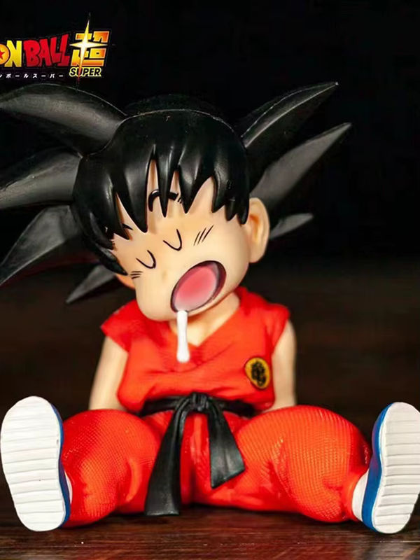 Bandai Dragon Ball Mini Goku Schlaffigkeitsfigur als Anime Desktop-Deko-Statue in Mehrfarbig - Bild 7