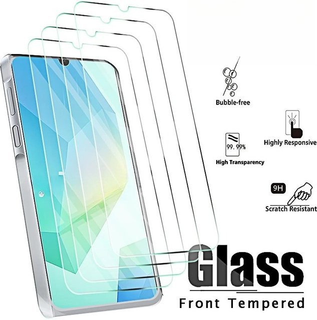 Samsung Galaxy A17 A07 A56 A36 A16 A06 Schutzglas aus gehärtetem Glas 9H HD Displayfolie transparent - Bild 1
